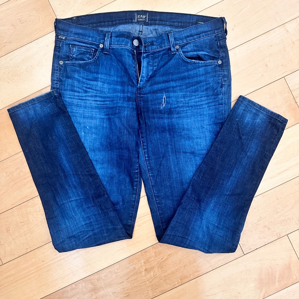 Citizens of Humanity ladies low rise blue skinny leg jeans